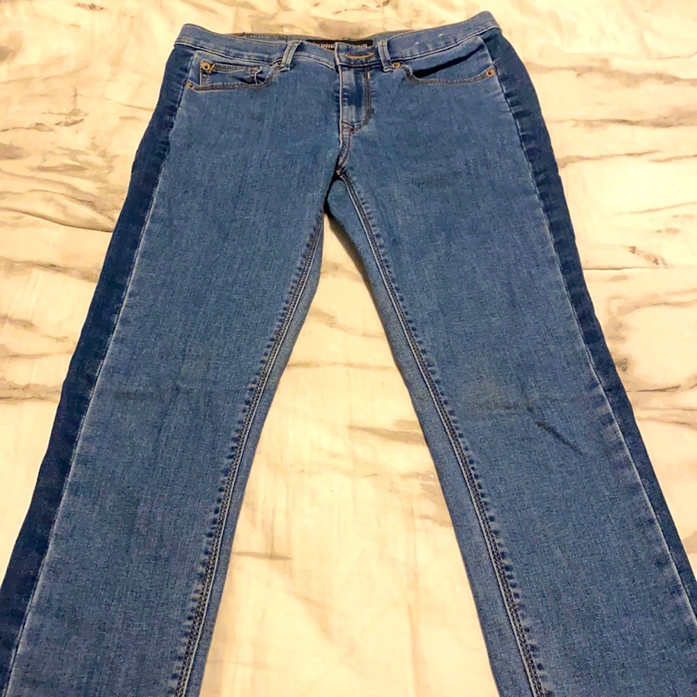 Side-Stripe Frayed Express Ankle Legging - Picture 1 of 5